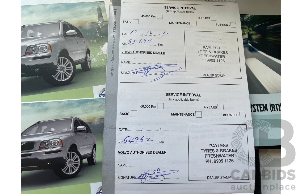 11/2011 Volvo XC90 D5 R-Design MY11 4d Wagon Grey 2.4L