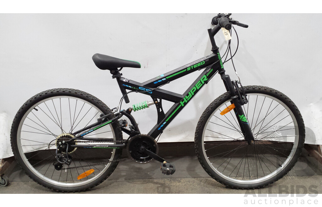 Hyper Steed 66 20 Inch Dual Suspension Mountain Bike