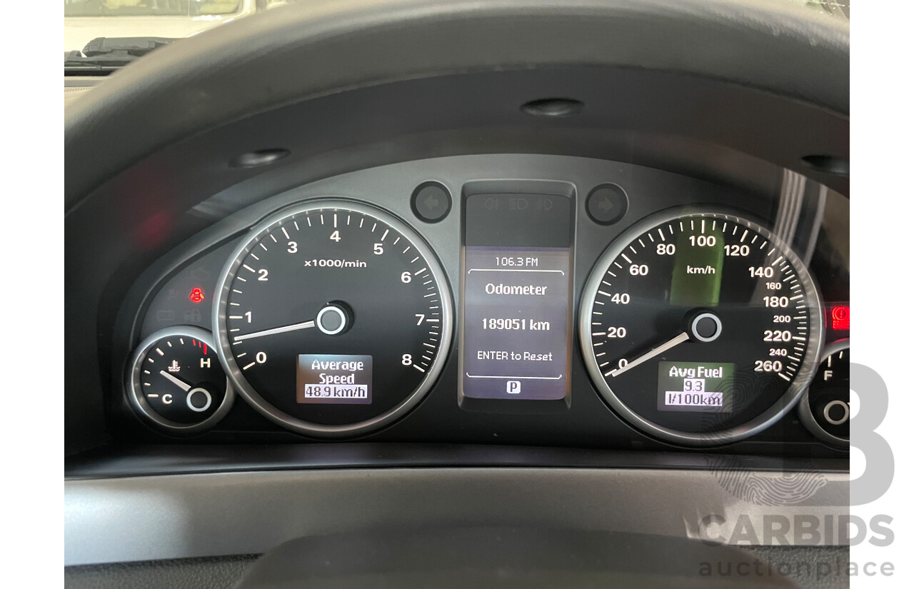 11/2010 Holden Berlina  VE II 4d Sedan Silver 3.0L