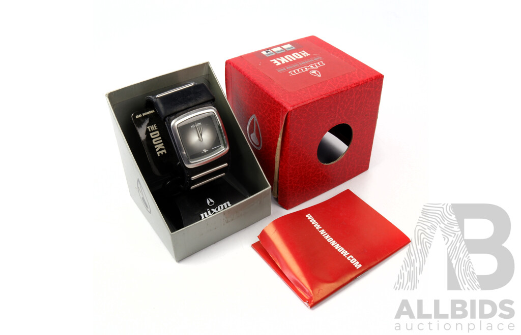 Men's Nixon 'The Duke' Watch with Mineral Diamond Feature