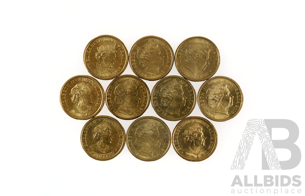 Ten Coloured $2 Coins, Including 2016 Australian Olympic Team and 2020 Women?s T20 World Cup
