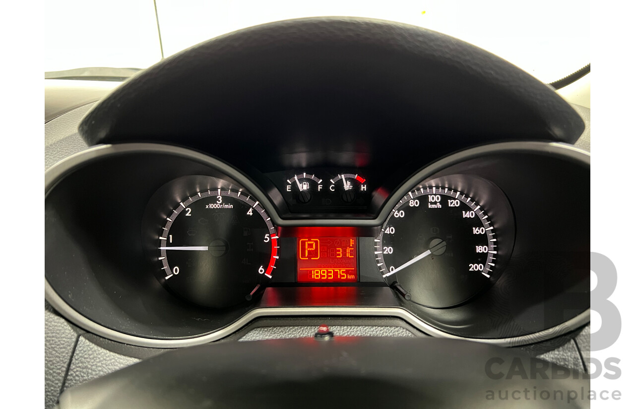 10/2013 Mazda Bt50 GT (4x4)  Dual Cab Utility White 3.2L Turbo Diesel