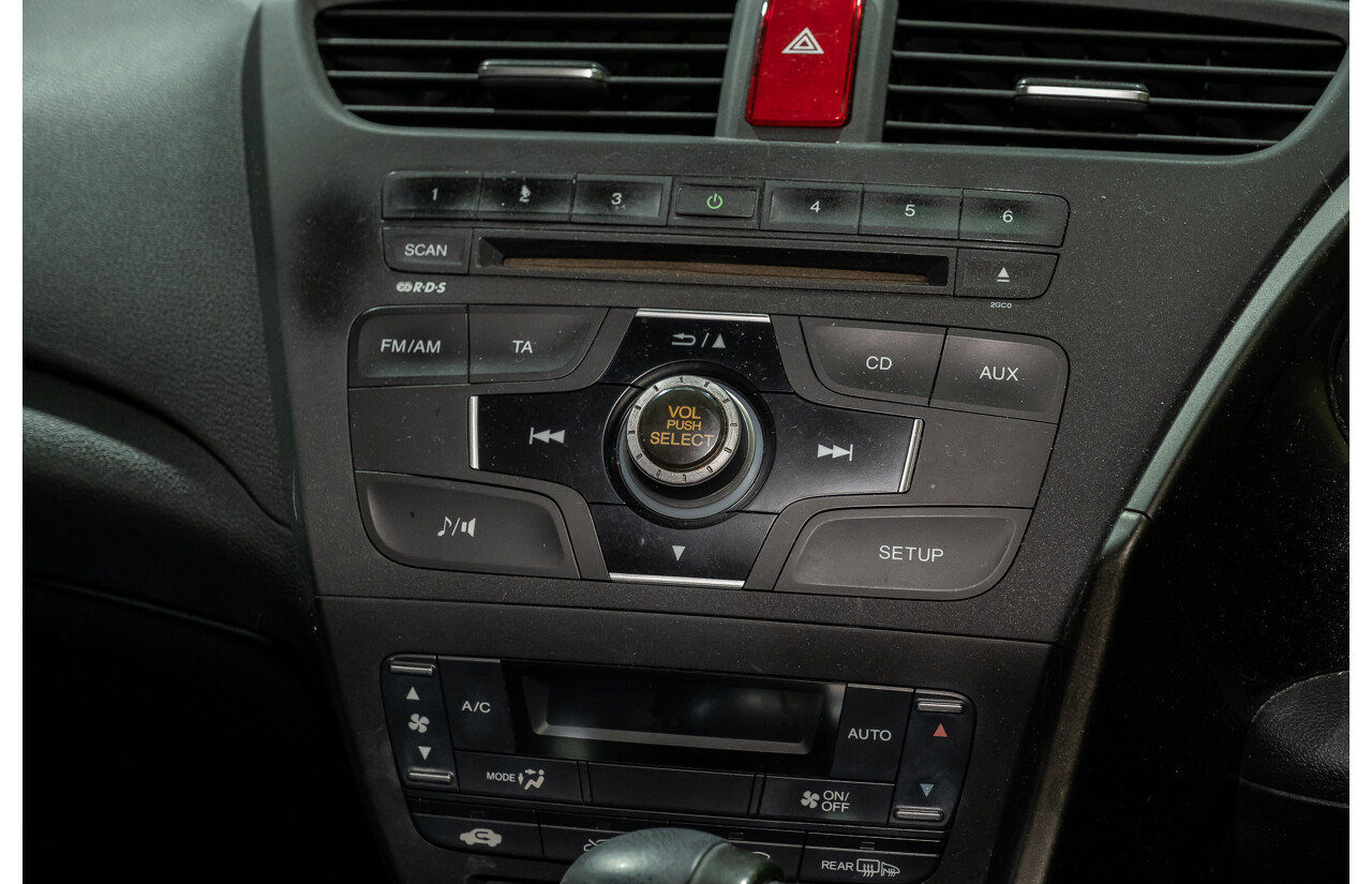 9/2012 Honda Civic VTI-S FK 5d Hatchback Red 1.8L