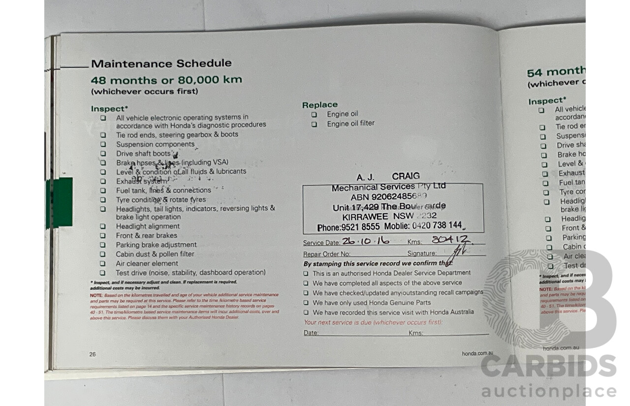 9/2012 Honda Civic VTI-S FK 5d Hatchback Red 1.8L