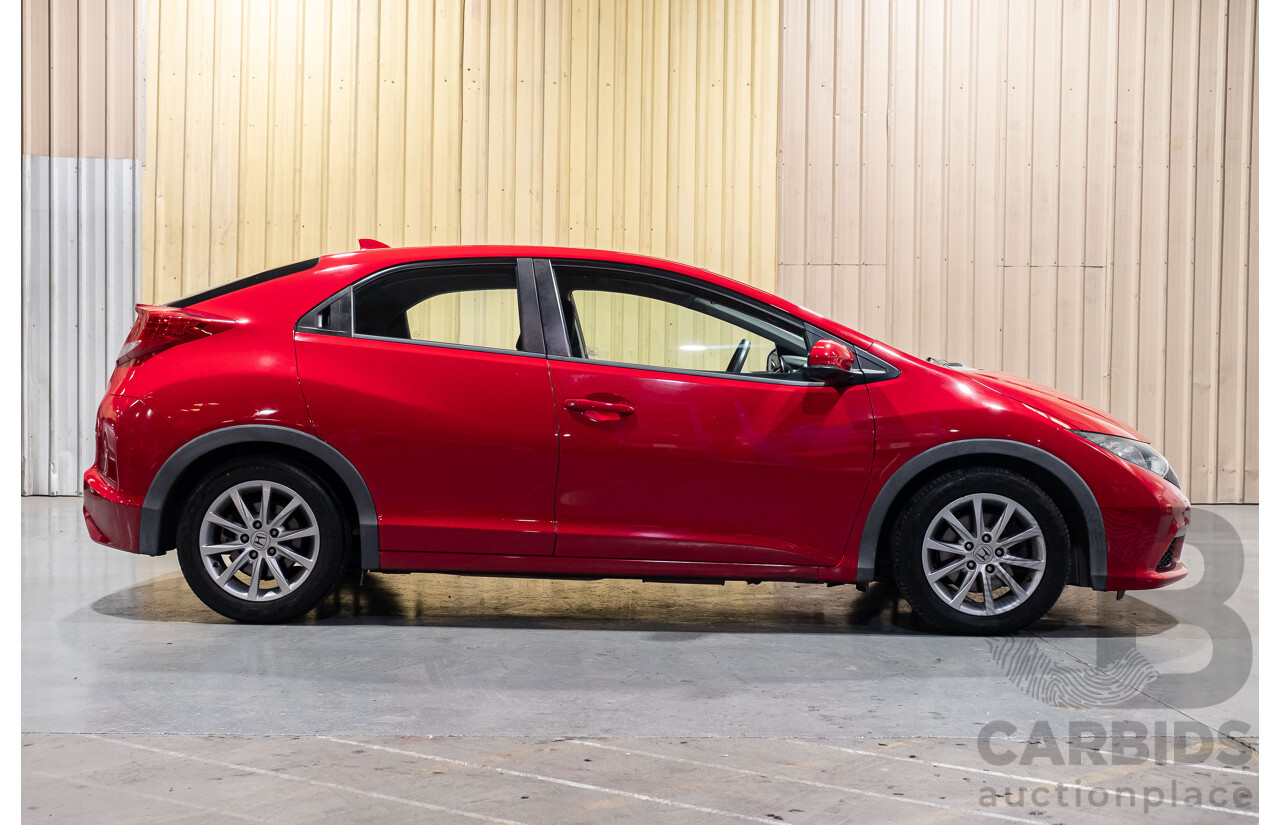9/2012 Honda Civic VTI-S FK 5d Hatchback Red 1.8L