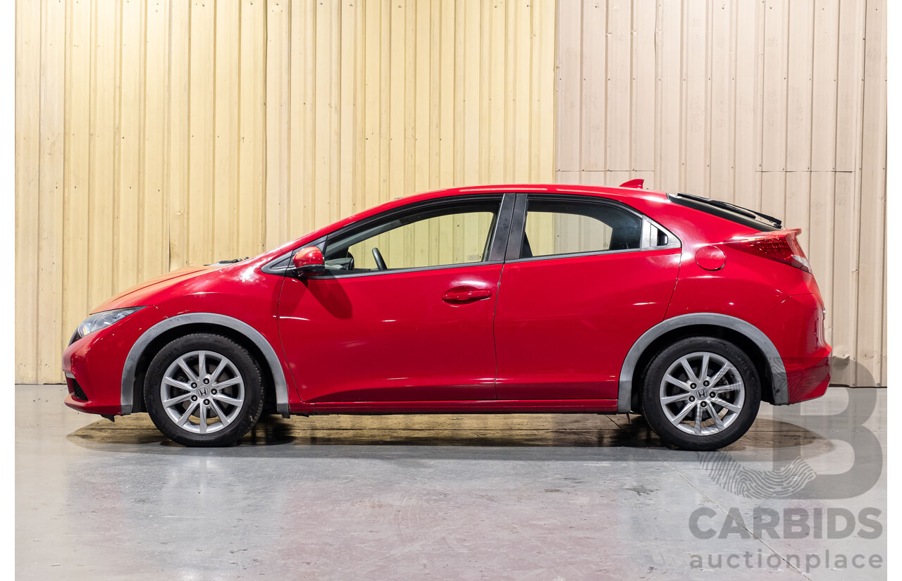 9/2012 Honda Civic VTI-S FK 5d Hatchback Red 1.8L