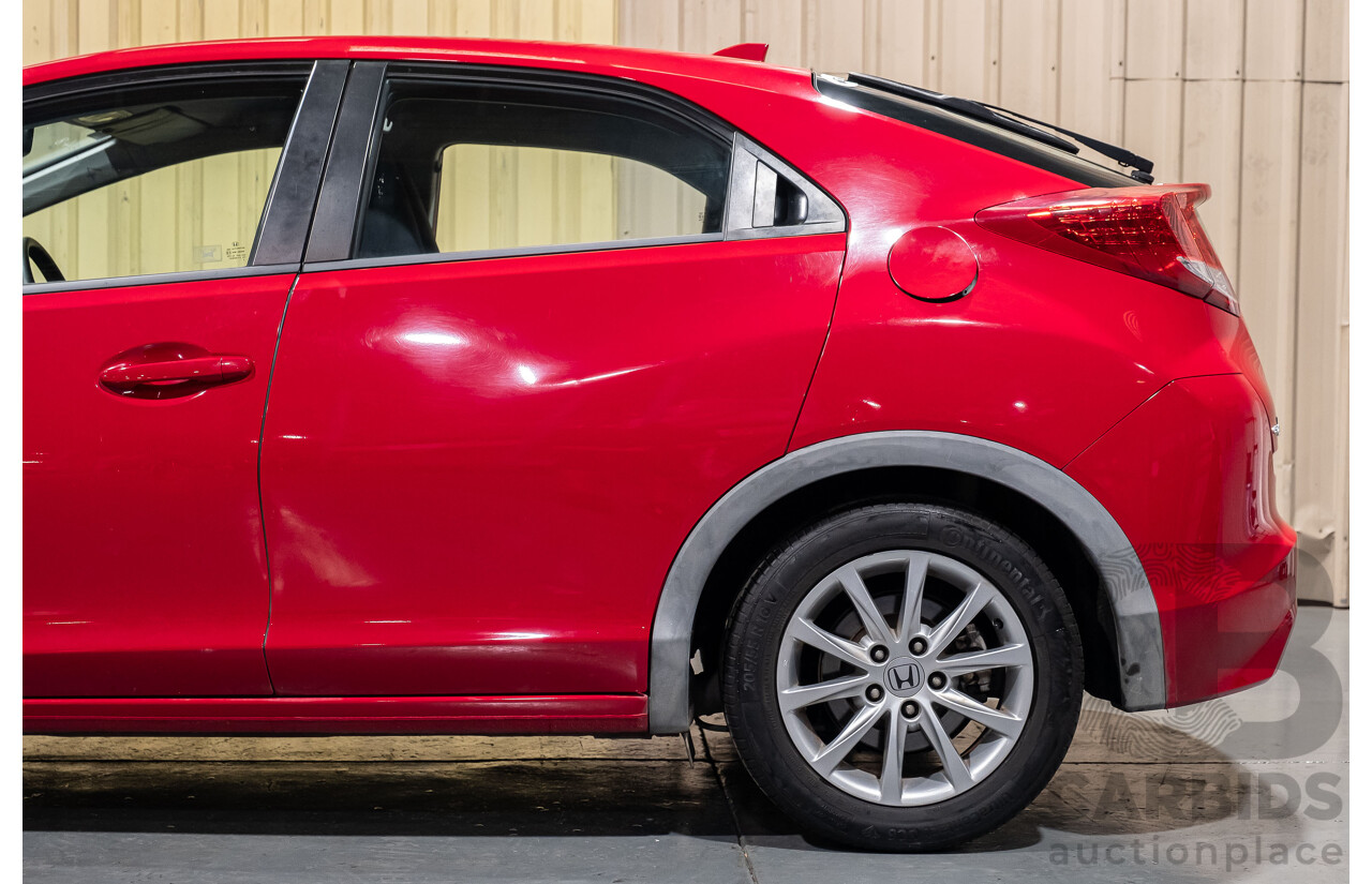 9/2012 Honda Civic VTI-S FK 5d Hatchback Red 1.8L