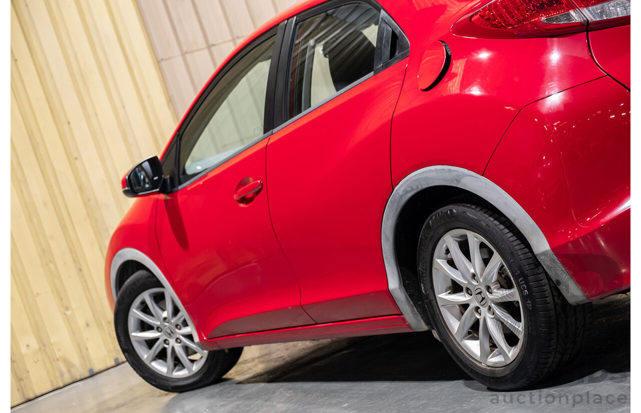 9/2012 Honda Civic VTI-S FK 5d Hatchback Red 1.8L