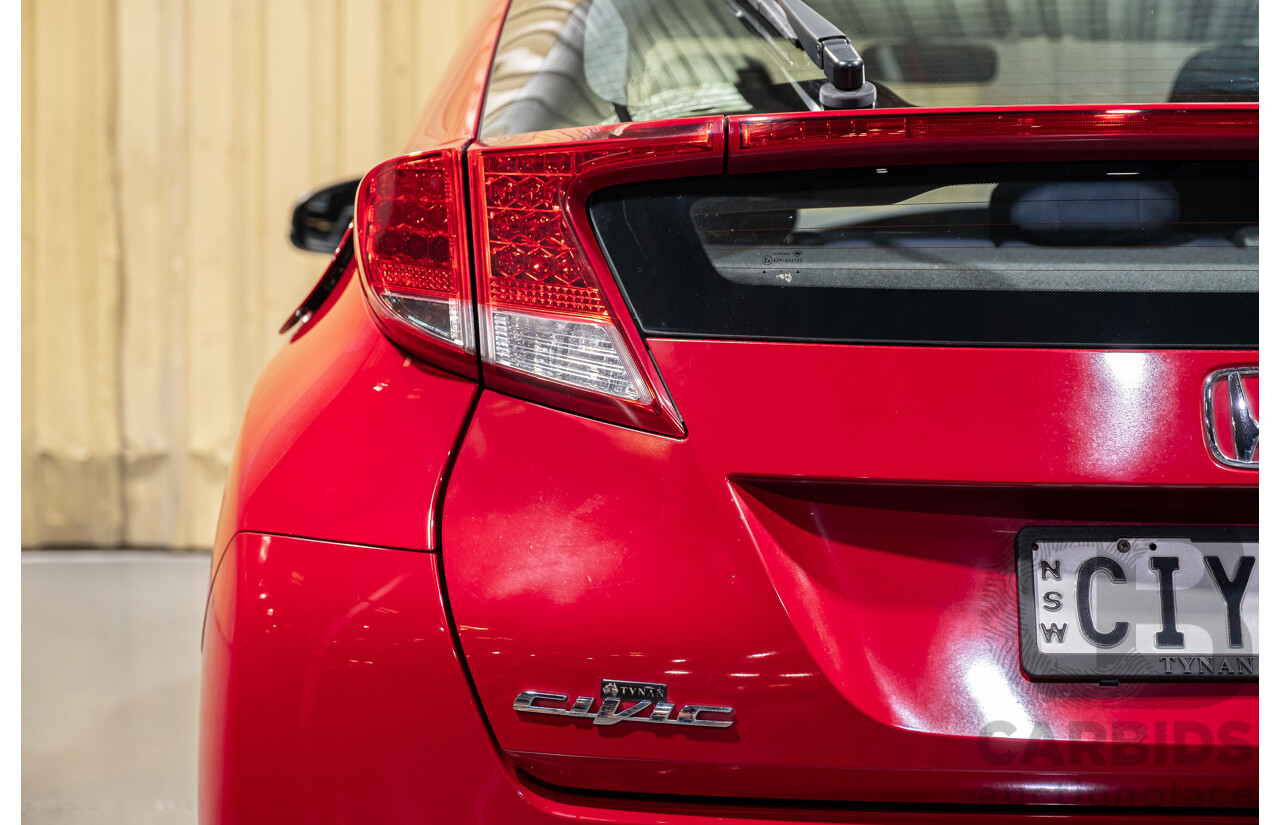 9/2012 Honda Civic VTI-S FK 5d Hatchback Red 1.8L