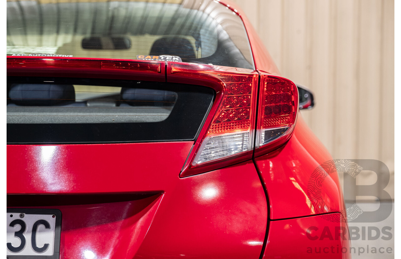 9/2012 Honda Civic VTI-S FK 5d Hatchback Red 1.8L