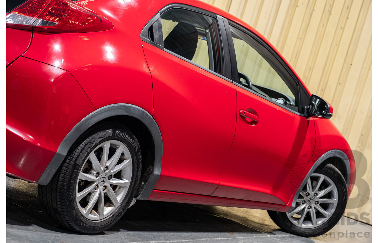 9/2012 Honda Civic VTI-S FK 5d Hatchback Red 1.8L