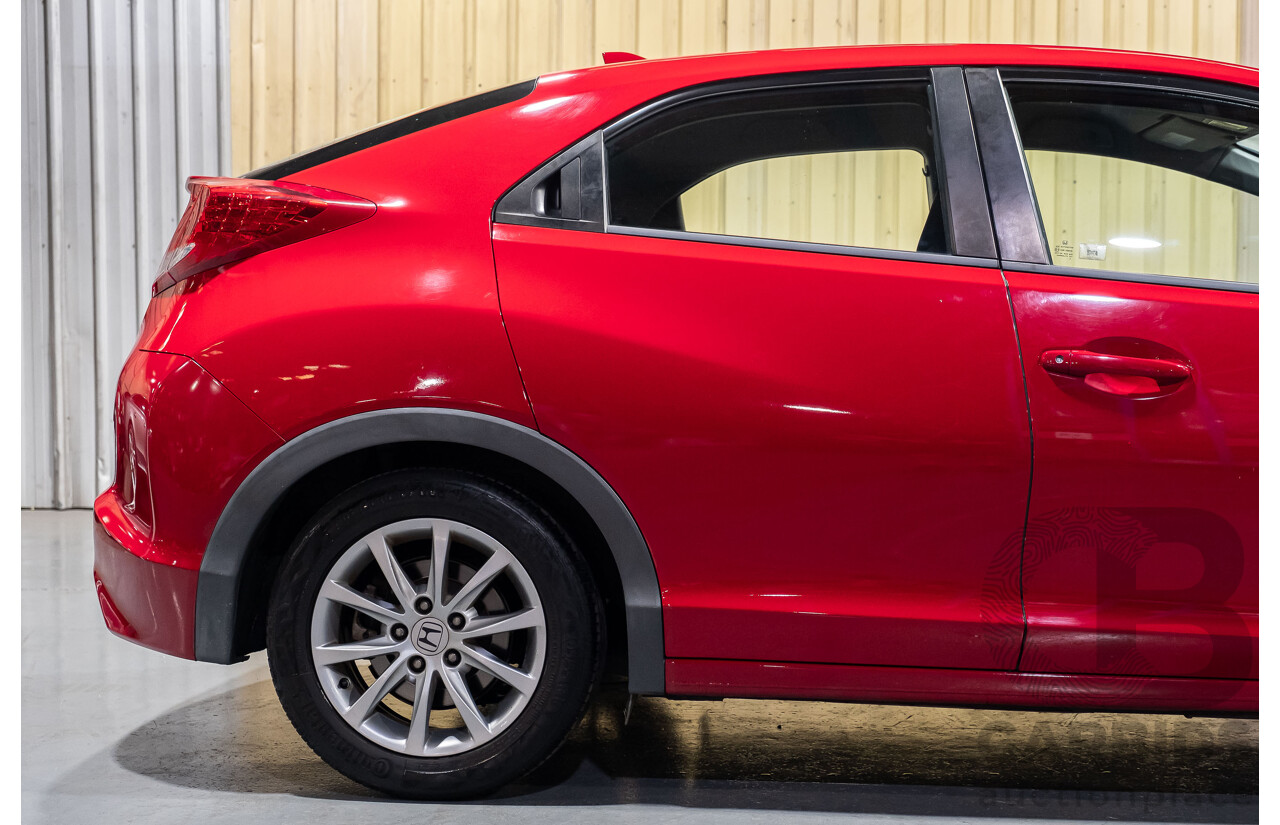 9/2012 Honda Civic VTI-S FK 5d Hatchback Red 1.8L