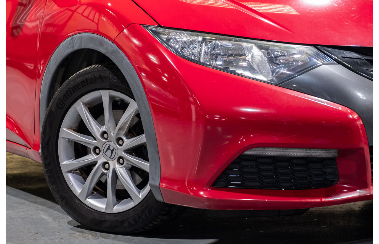 9/2012 Honda Civic VTI-S FK 5d Hatchback Red 1.8L