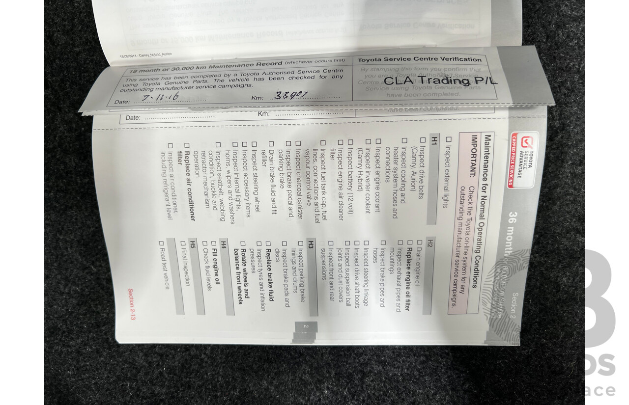 5/2015 Toyota Camry Altise ASV50R MY15 4d Sedan White 2.5L