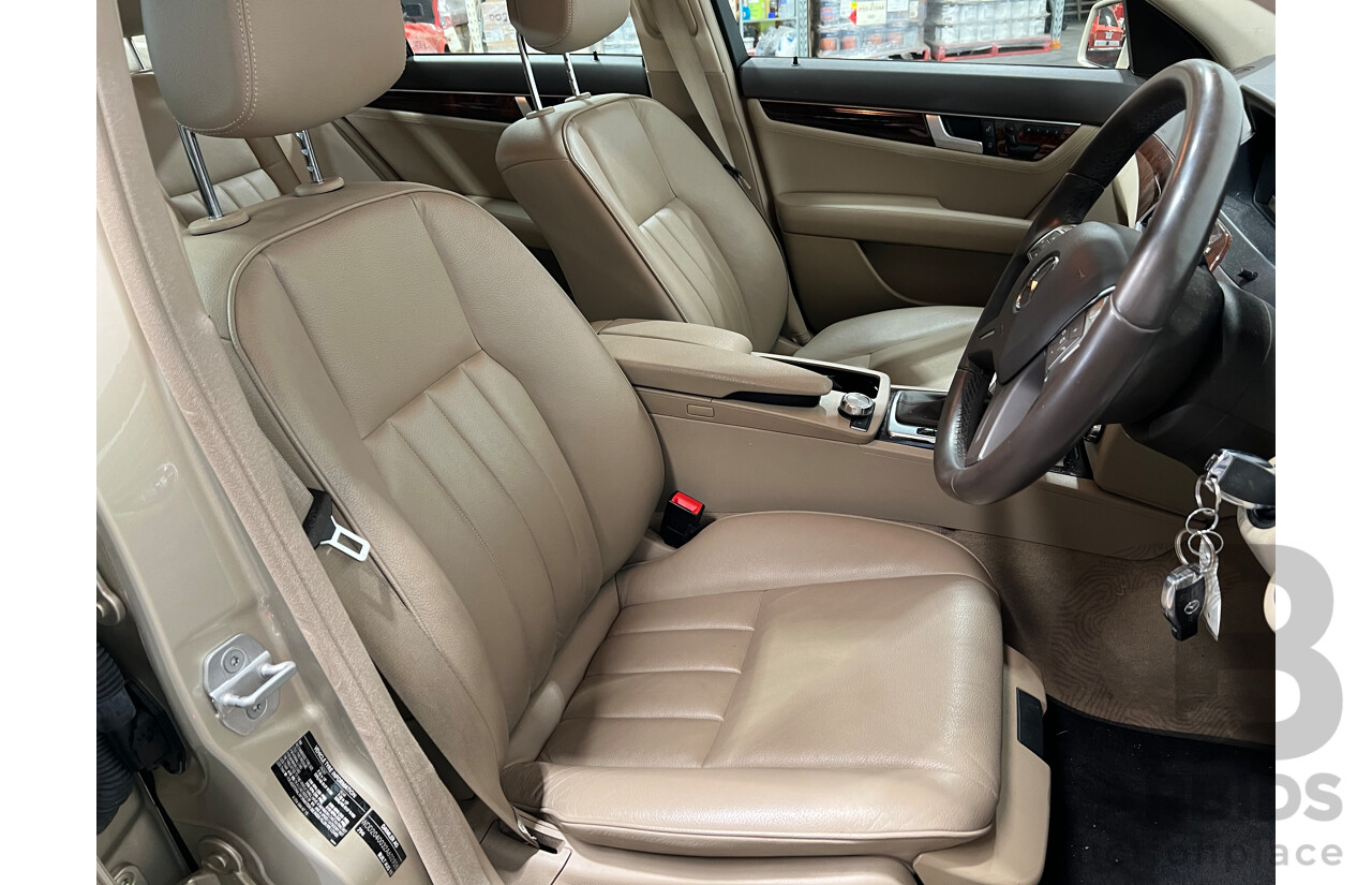 9/2011 Mercedes-Benz C250 CDI Elegance BE W204 MY11 4d Sedan Beige 2.1L Turbo Diesel