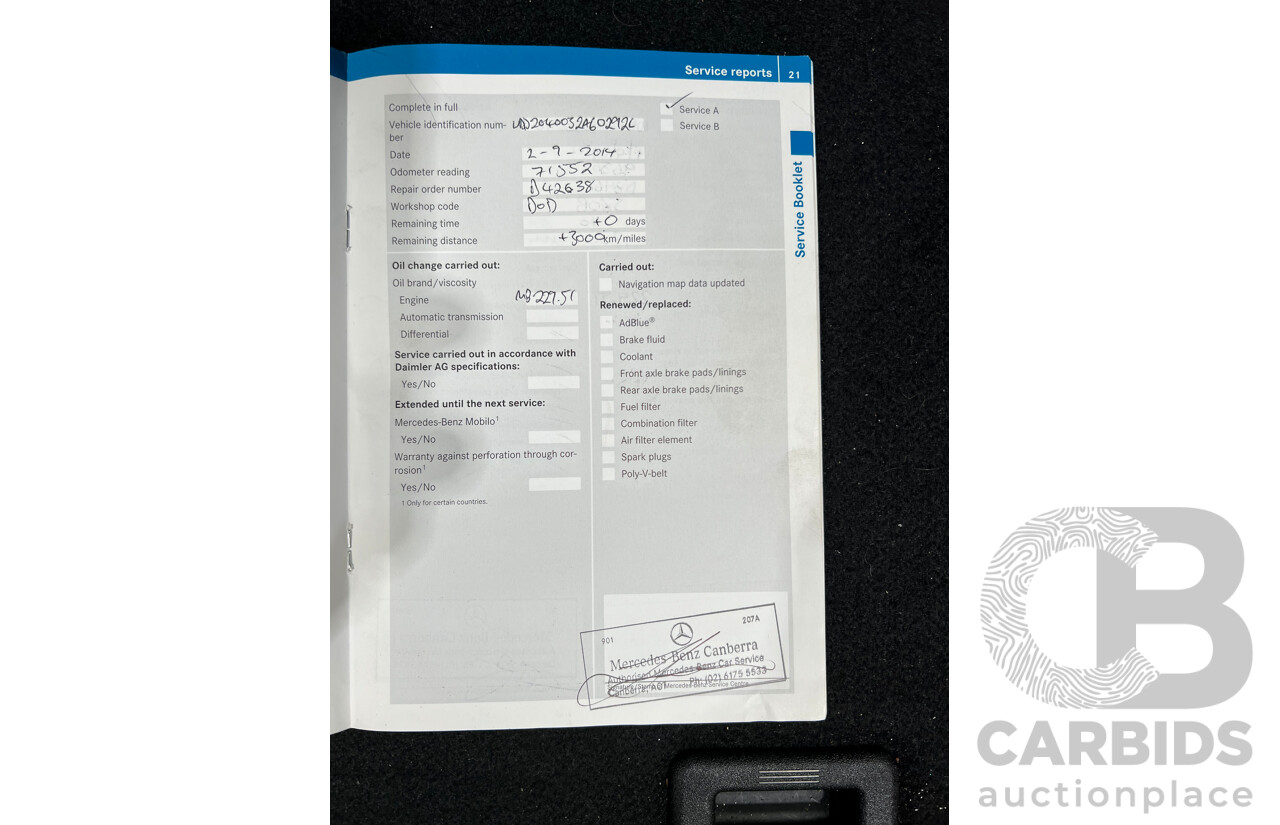 9/2011 Mercedes-Benz C250 CDI Elegance BE W204 MY11 4d Sedan Beige 2.1L Turbo Diesel