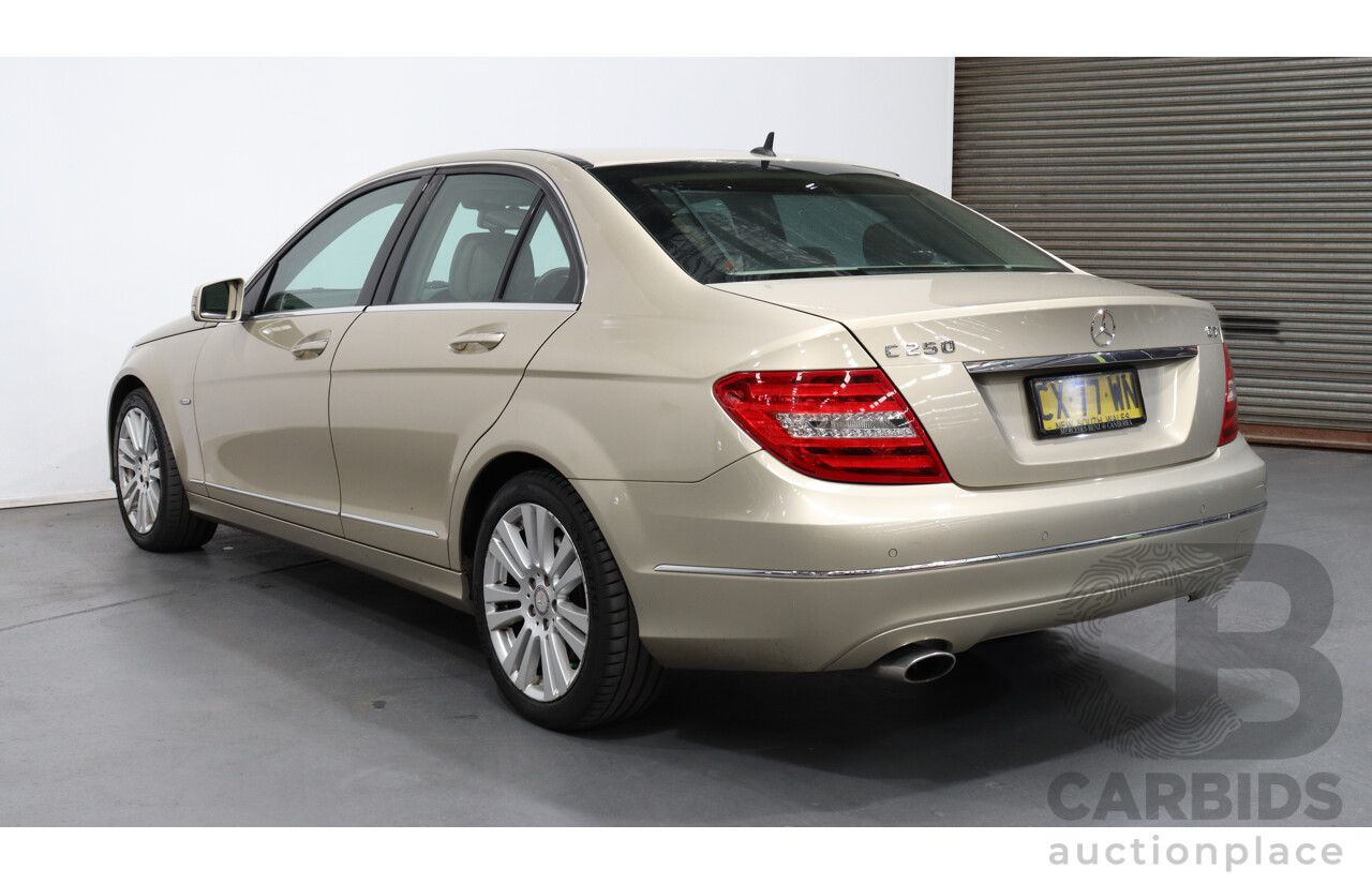 9/2011 Mercedes-Benz C250 CDI Elegance BE W204 MY11 4d Sedan Beige 2.1L Turbo Diesel