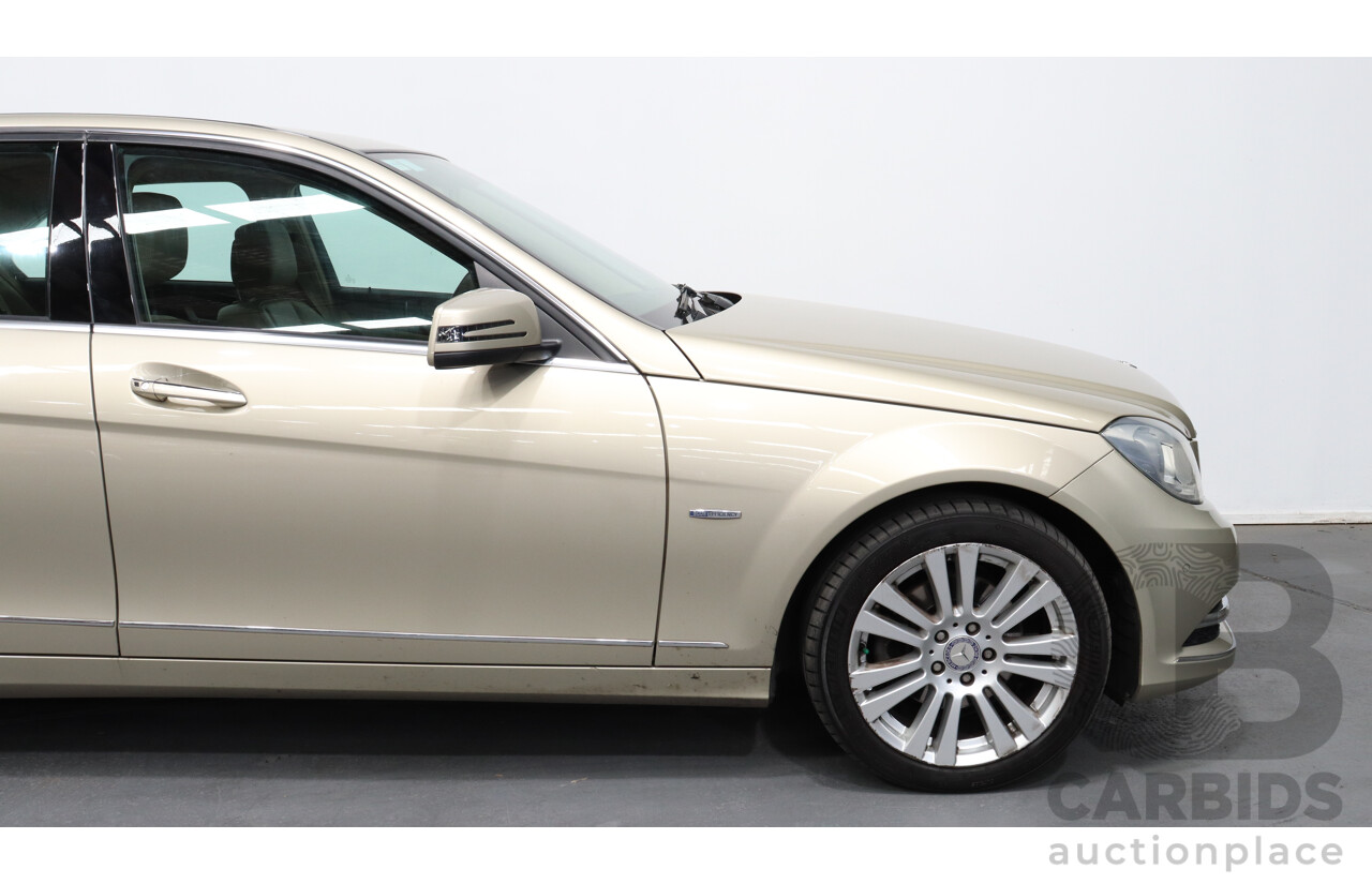 9/2011 Mercedes-Benz C250 CDI Elegance BE W204 MY11 4d Sedan Beige 2.1L Turbo Diesel