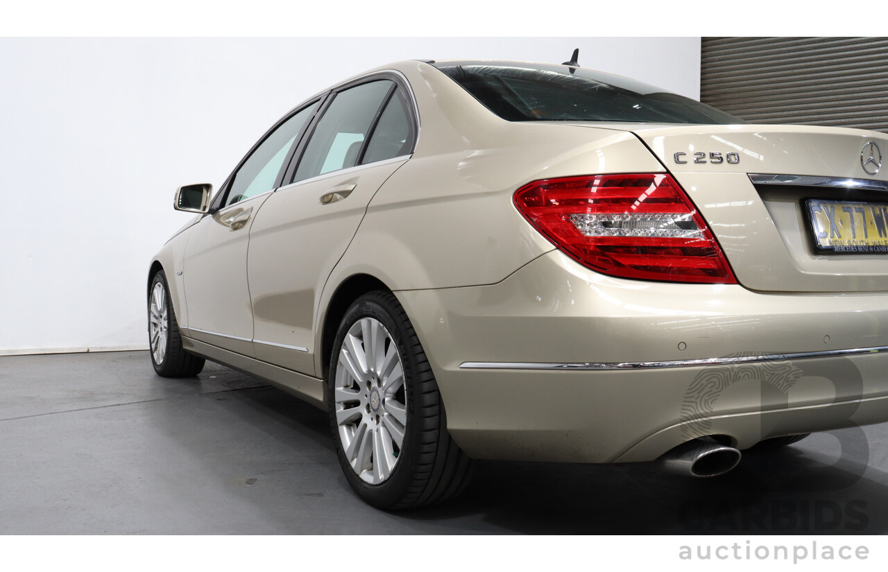 9/2011 Mercedes-Benz C250 CDI Elegance BE W204 MY11 4d Sedan Beige 2.1L Turbo Diesel