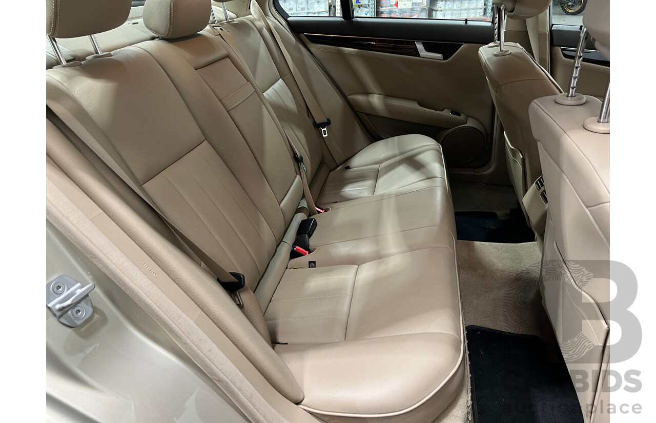 9/2011 Mercedes-Benz C250 CDI Elegance BE W204 MY11 4d Sedan Beige 2.1L Turbo Diesel