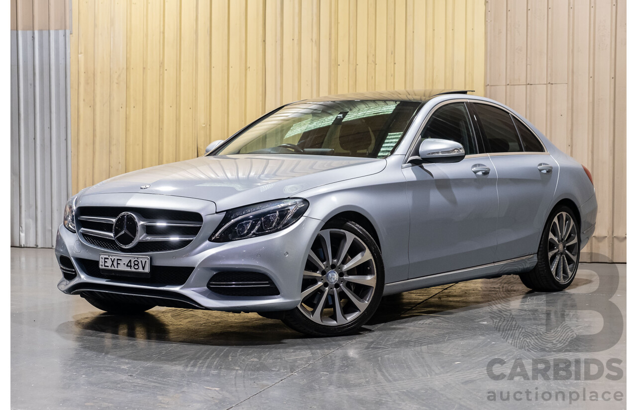 1/2015 Mercedes-Benz C250 W205 4d Sedan Diamond Silver Metallic 2.0L Turbo