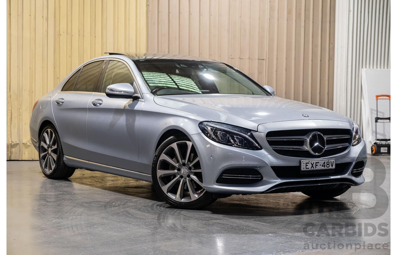 1/2015 Mercedes-Benz C250 W205 4d Sedan Diamond Silver Metallic 2.0L Turbo