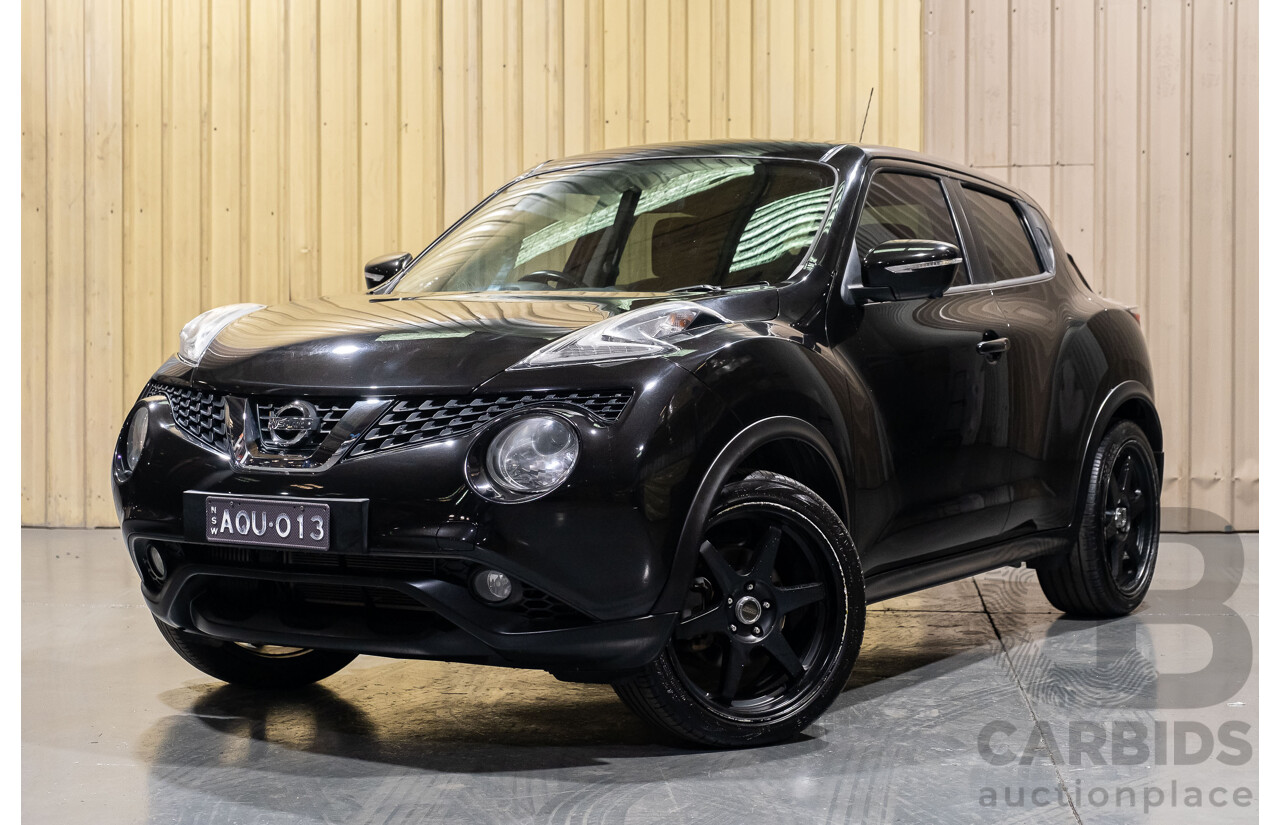6/2015 Nissan Juke Ti-S (AWD) F15 SERIES 2 4d Wagon Black 1.6L Turbo