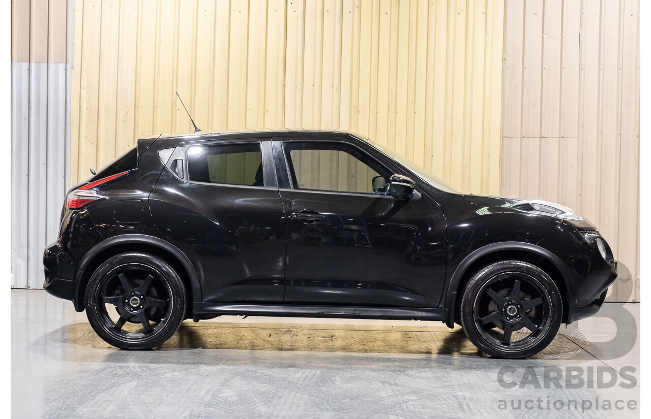 6/2015 Nissan Juke Ti-S (AWD) F15 SERIES 2 4d Wagon Black 1.6L Turbo