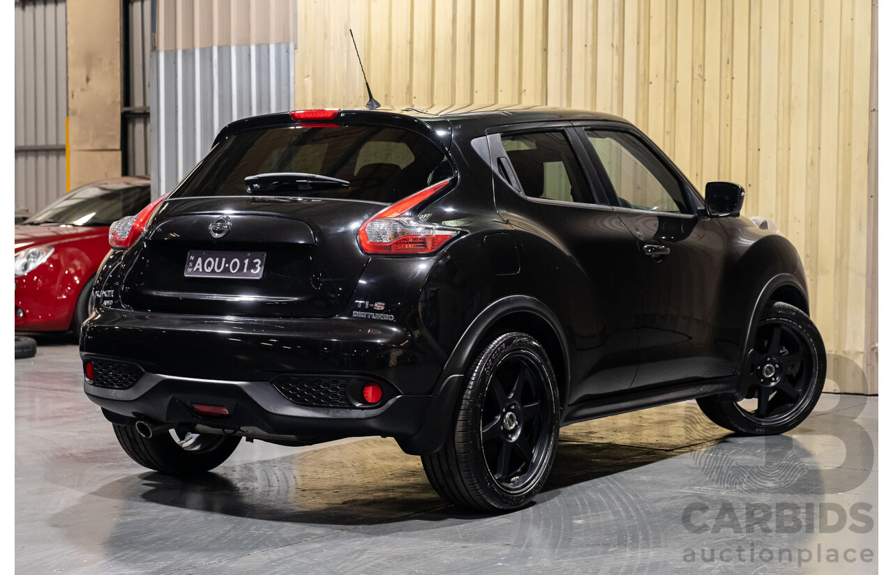 6/2015 Nissan Juke Ti-S (AWD) F15 SERIES 2 4d Wagon Black 1.6L Turbo