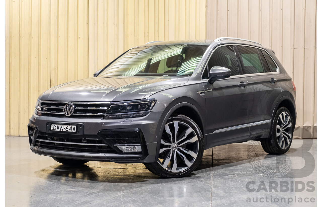 11/2016 Volkswagen Tiguan 140 TDI Highline R-Line Pack (4x4) 4Motion 4d Wagon Metallic Grey 2.0L Turbo Diesel