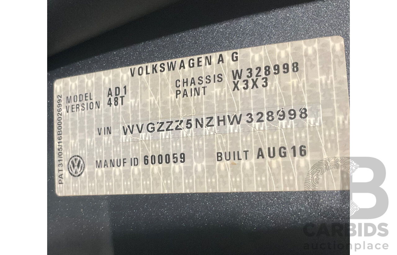 11/2016 Volkswagen Tiguan 140 TDI Highline R-Line Pack (4x4) 4Motion 4d Wagon Metallic Grey 2.0L Turbo Diesel