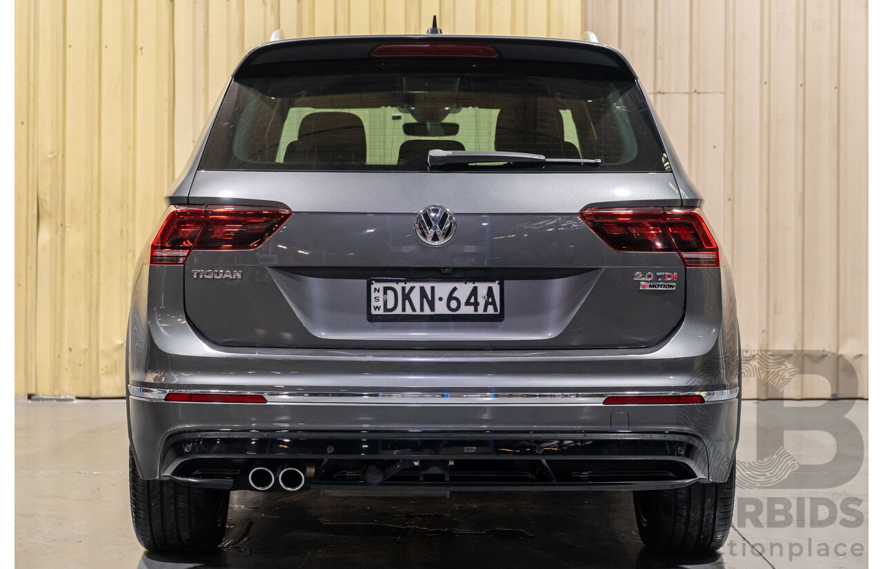 11/2016 Volkswagen Tiguan 140 TDI Highline R-Line Pack (4x4) 4Motion 4d Wagon Metallic Grey 2.0L Turbo Diesel