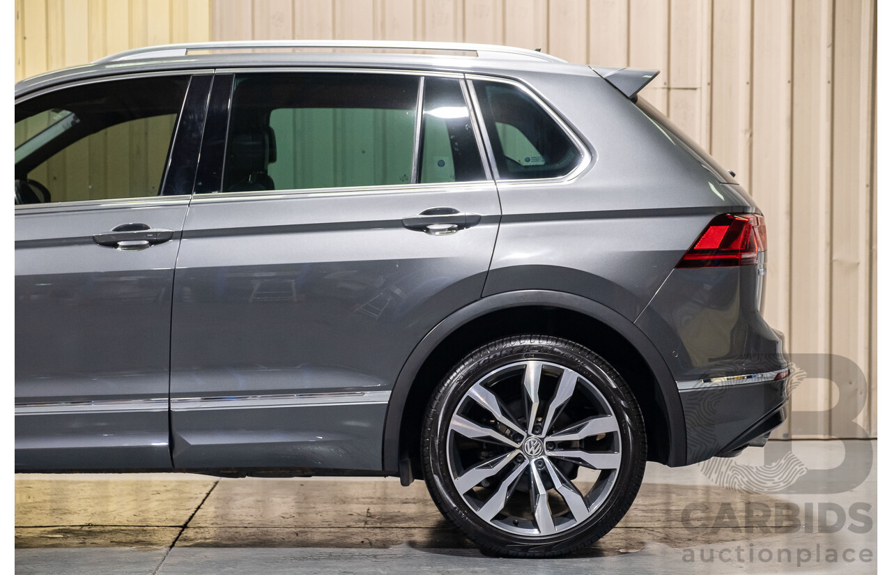 11/2016 Volkswagen Tiguan 140 TDI Highline R-Line Pack (4x4) 4Motion 4d Wagon Metallic Grey 2.0L Turbo Diesel