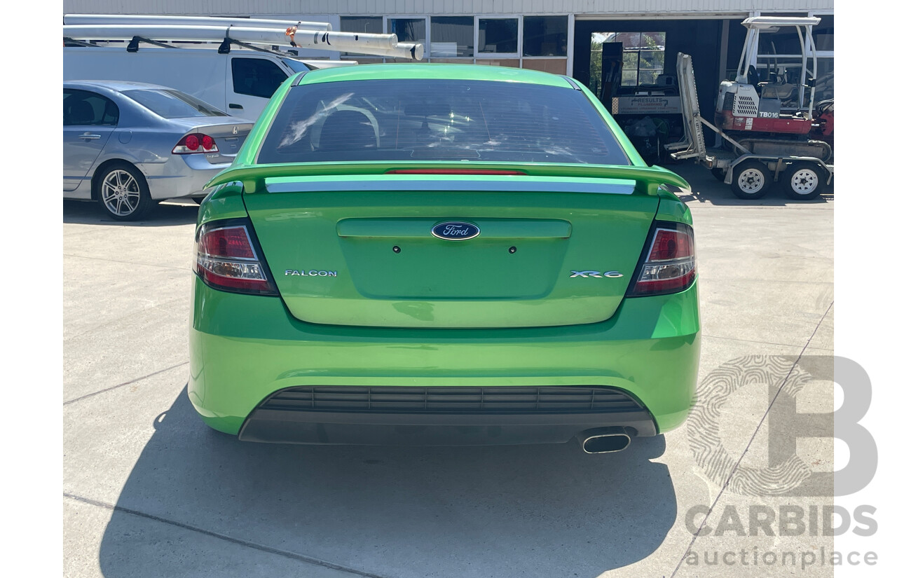 7/2008 Ford Falcon XR6 FG 4d Sedan Green 4.0L