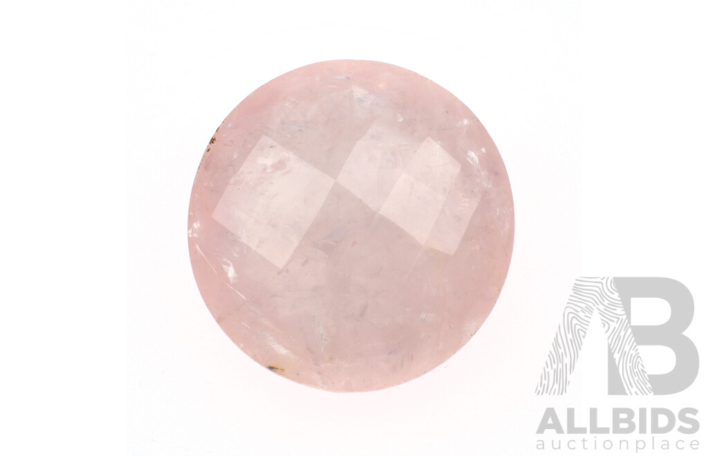 Round Faceted Pink Quartz (Pique)