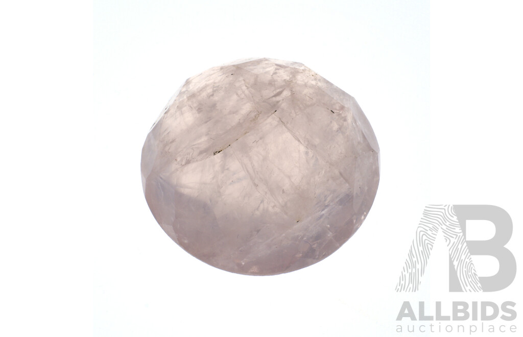 Round Faceted Pink Quartz (Pique)