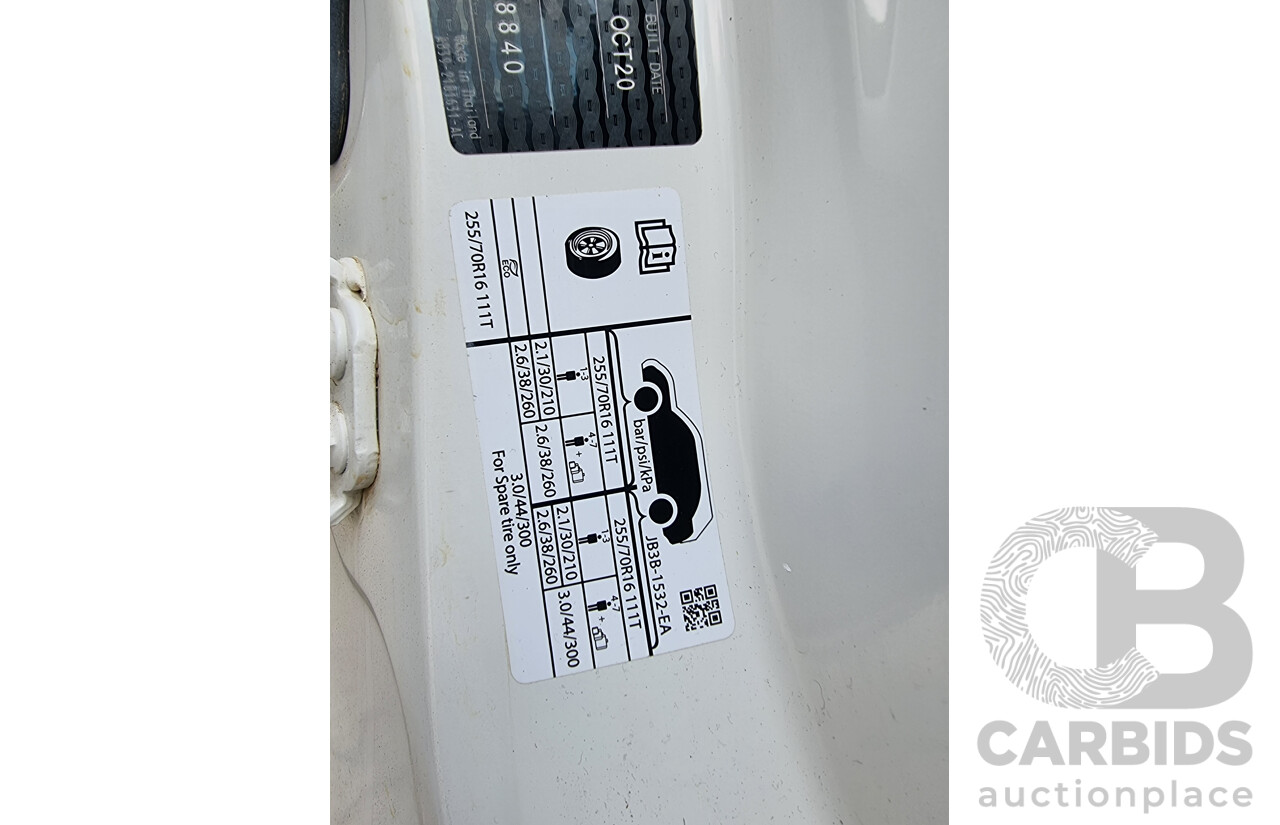 11/2020 Ford Ranger XL 2.2 Hi-Rider (4x2) PX Super C/Chas White 2.2L