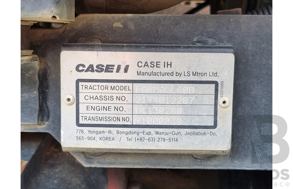 2013 Case IH Farmall 60B Tractor