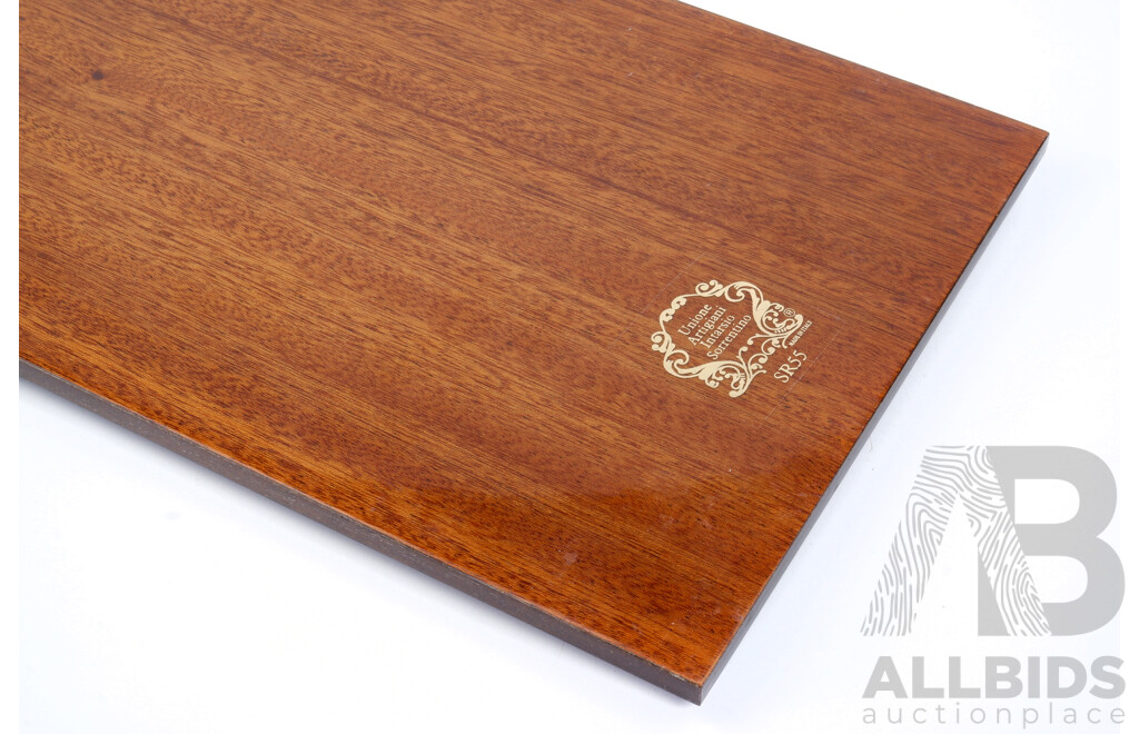Italian Marquetry Veneer Clown, Labelled Unione Artigani Intarsio Sorrentino