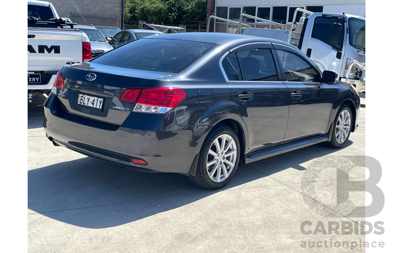 1/2010 Subaru Liberty 2.5i Premium MY10 4d Sedan Grey 2.5L