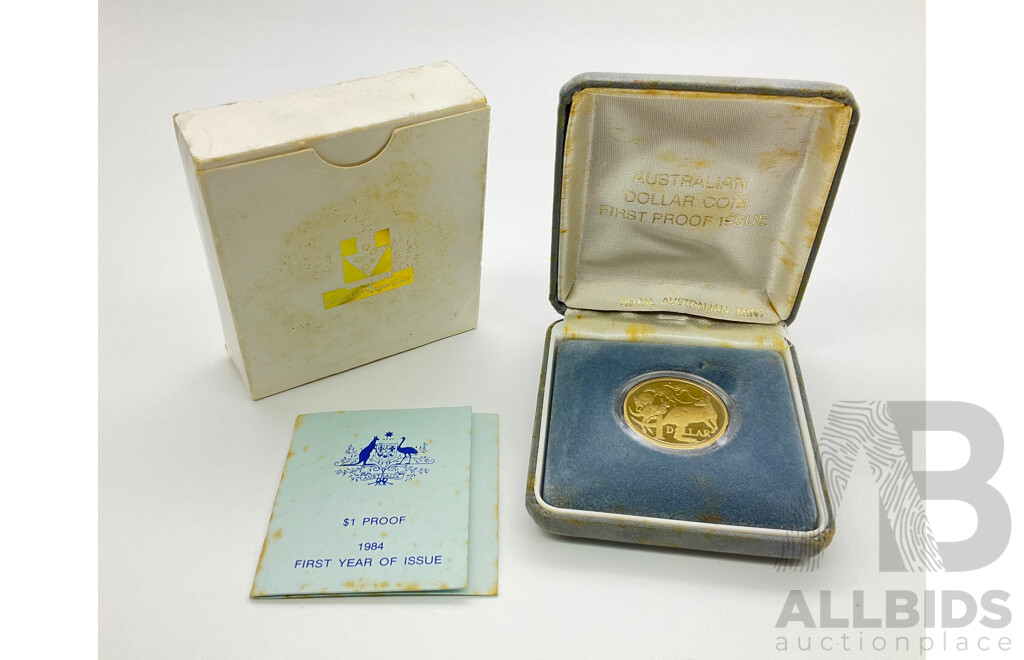 First Proof Coin 1984 $1 First proof coin. - Lot 1466459 | ALLBIDS