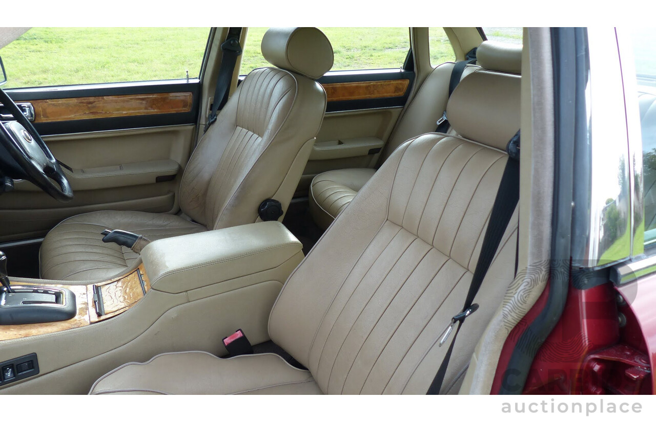 1/1989 Jaguar Sovereign JH 4d Sedan Bordeaux Red 3.6L