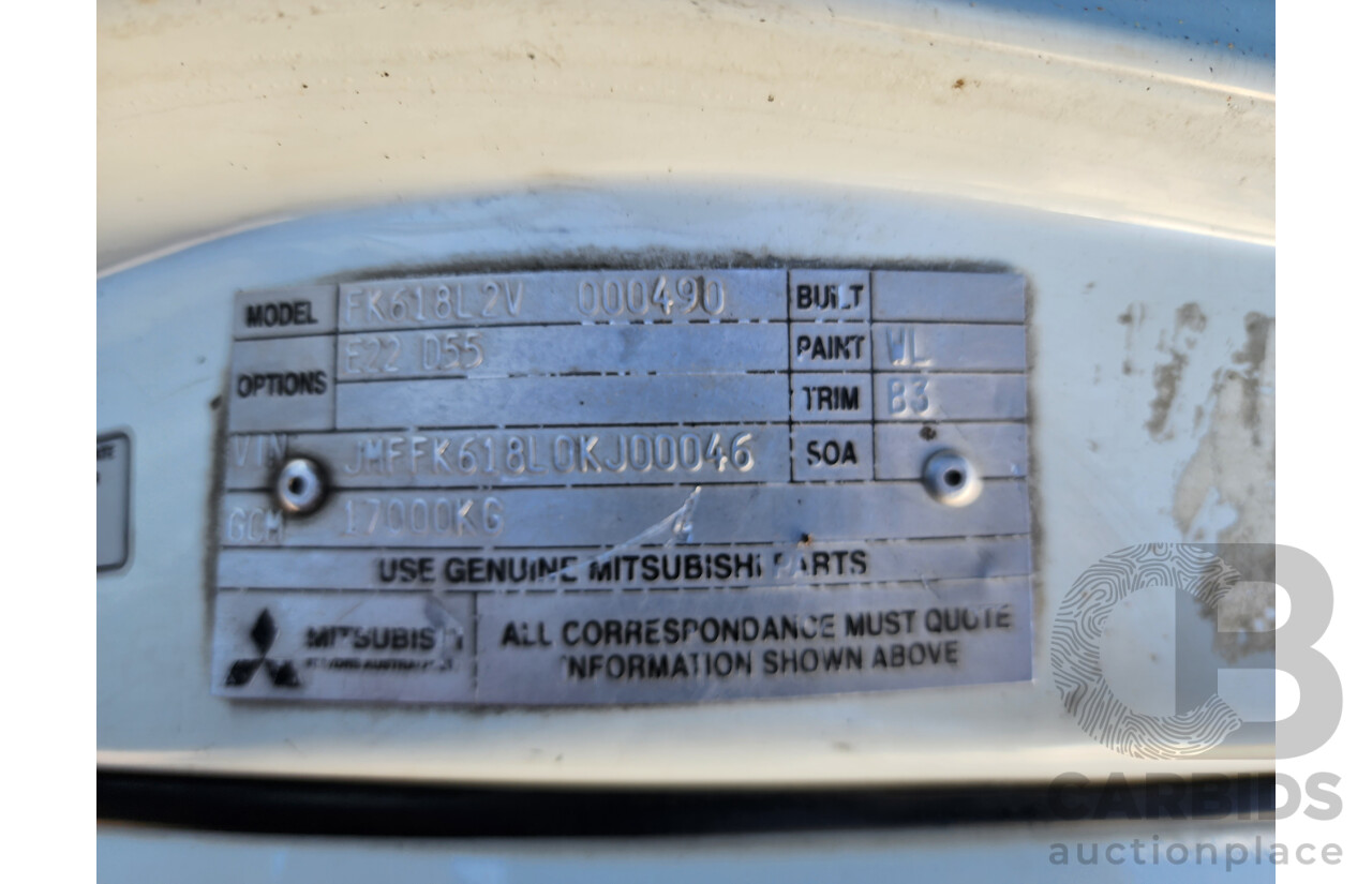 02/1999 Mitsubishi Fighter FK600 4x2 Curtainside Pantech 6 Cylinder Diesel