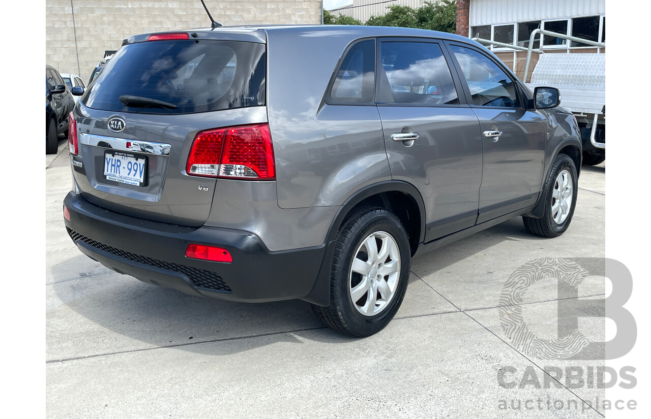 9/2011 Kia Sorento Si (4x2) XM MY12 4d Wagon Silver 3.5L