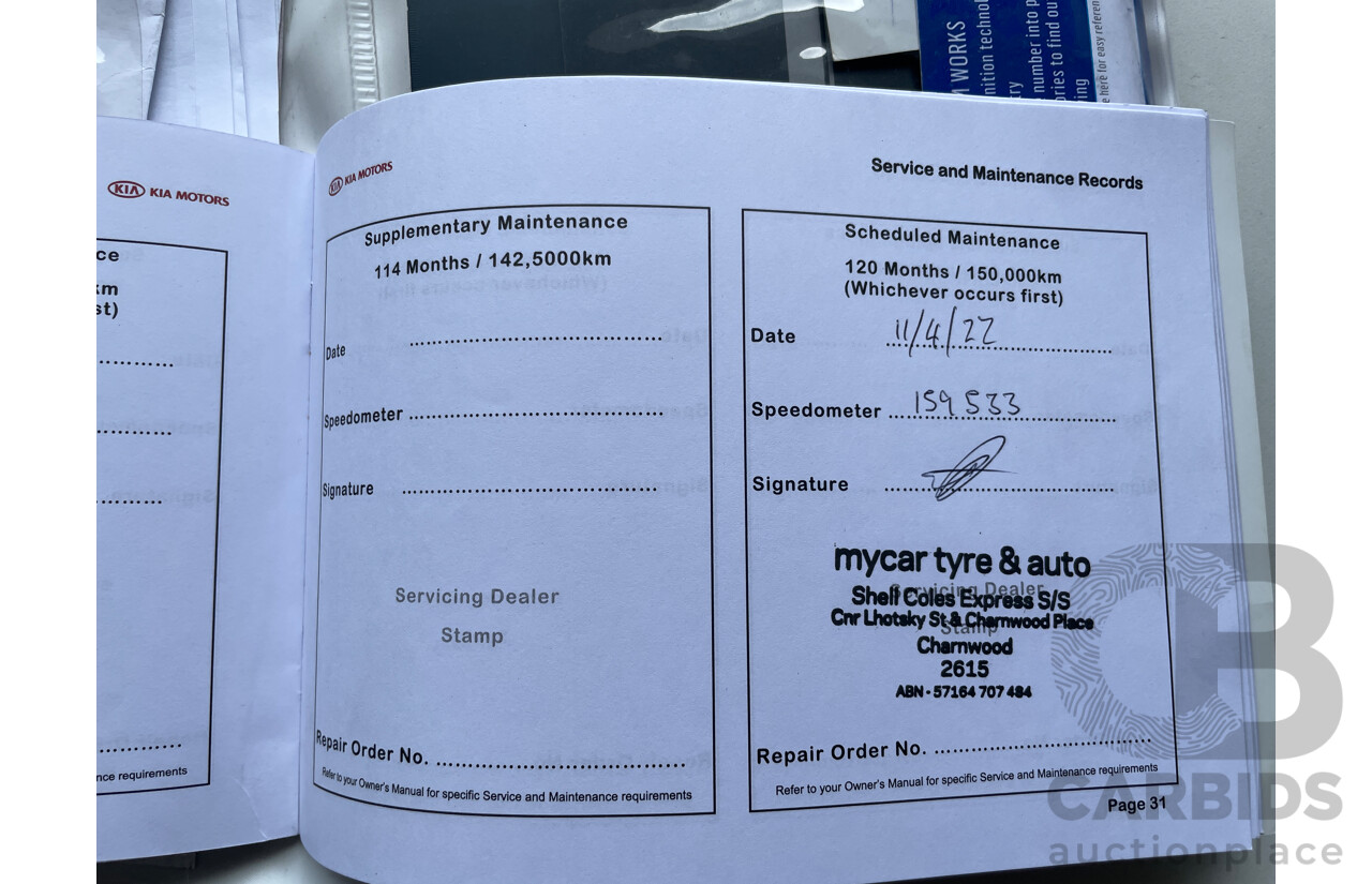 9/2011 Kia Sorento Si (4x2) XM MY12 4d Wagon Silver 3.5L