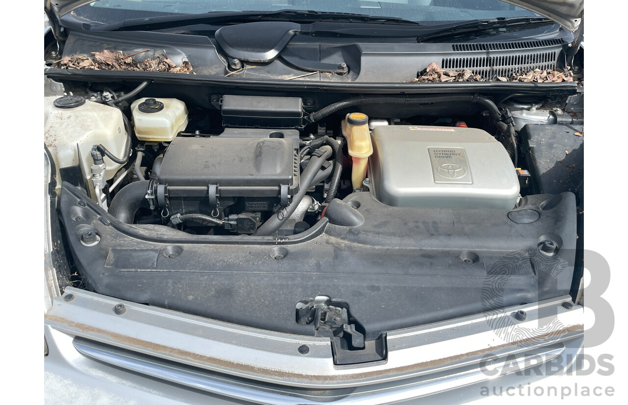 2/2007 Toyota Prius Hybrid NHW20R MY06 UPGRADE 5d Hatchback Silver 1.5L