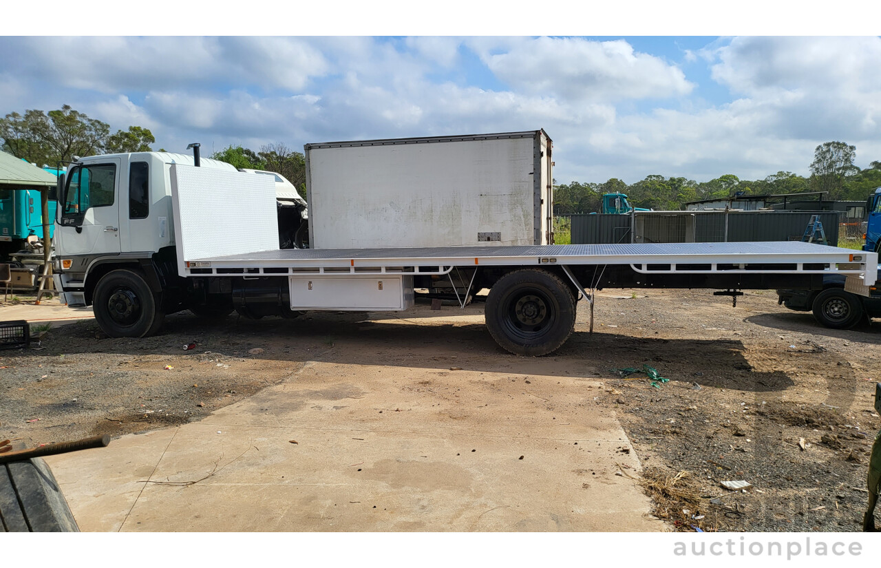 07/1997 HINO FF1J SER C/CAB With 7.8m Tray White Diesel