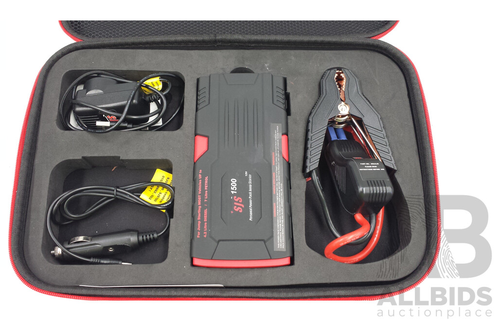 SJS 12 Volt 1500 Amp Personal Power Pack Jump Starter