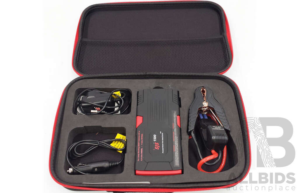 SJS 12 Volt 1500 Amp Personal Power Pack Jump Starter