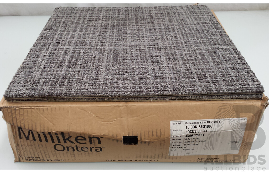 Milliken Ontera Carpet Tiles - 21 Square Meters